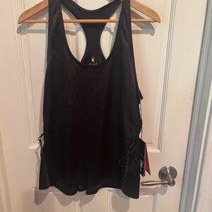 Spyder Black Moisture-Wicking Women’s Racer Back Tank L